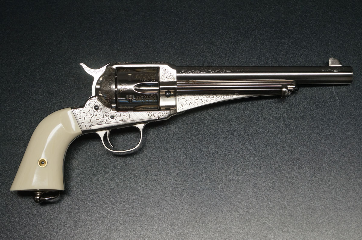 Westernrevolver Remington Army Outlaw graviert