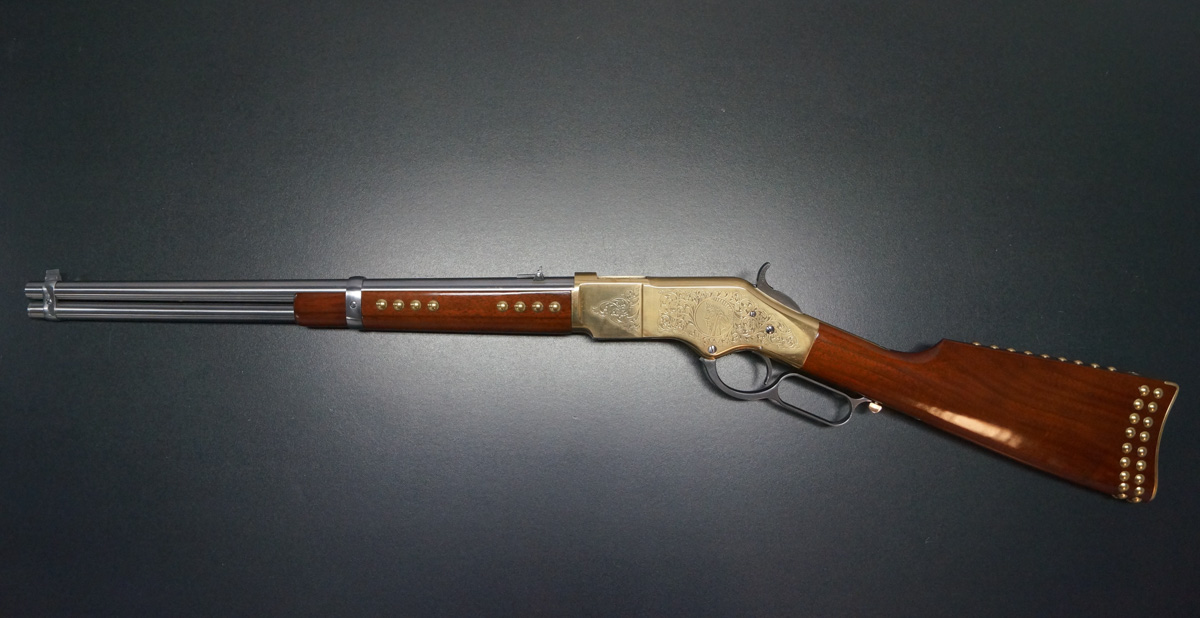 Uberti Yellowboy Carbine White graviert .45 Colt