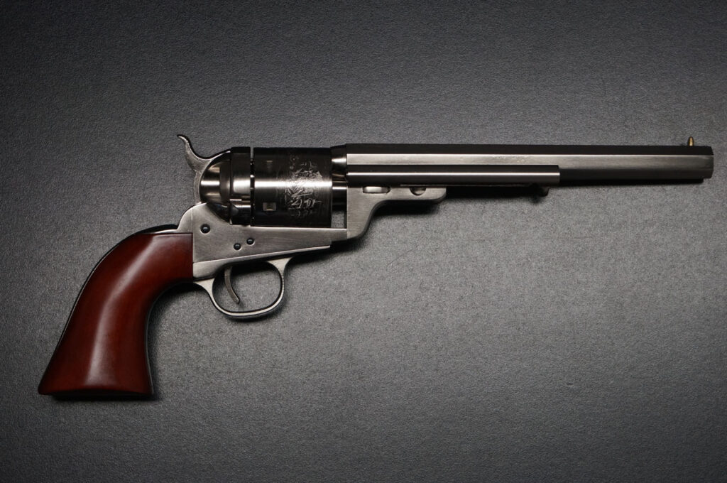 Westernrevolver Richards Mason Navy vernickelt