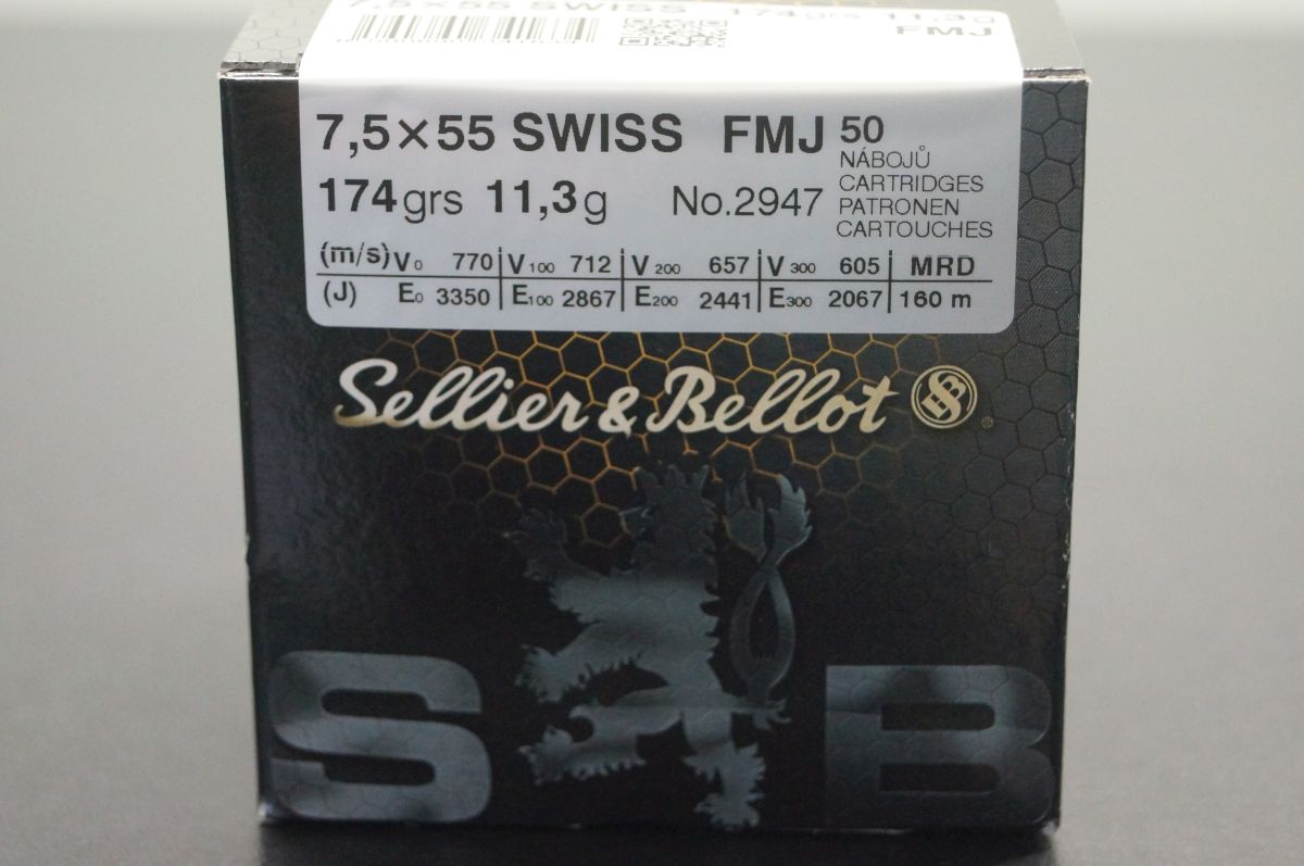 Sellier & Bellot 7.5×55 Swiss FMJ