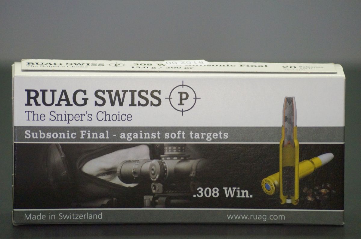 Ruag Swiss P Subsonic Final, .308 Win.
