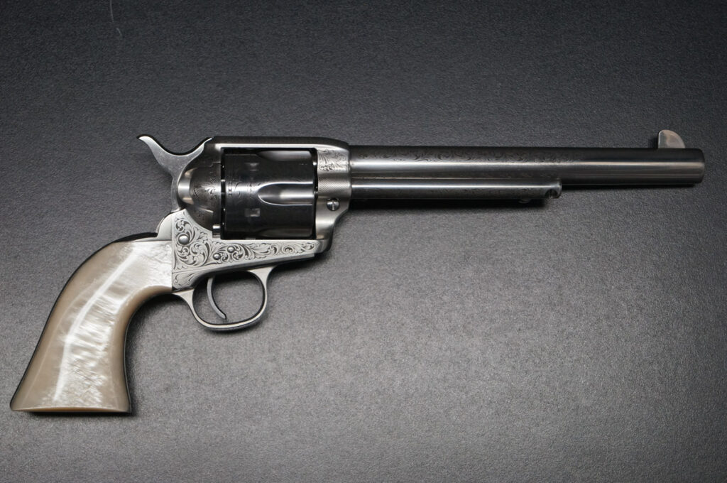 Uberti Stainless Steel Revolver mit Gravur