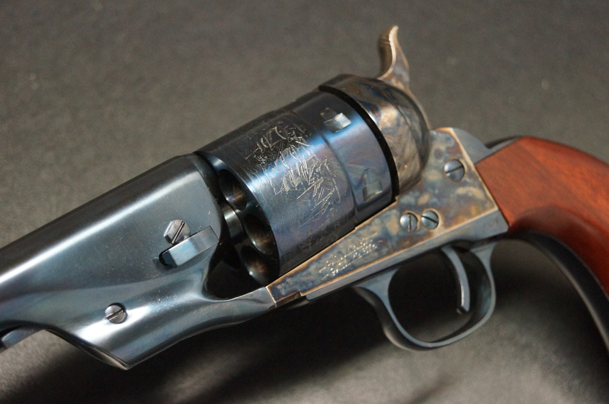 Uberti Richards Army Charcoal Blue .45 Colt 8″