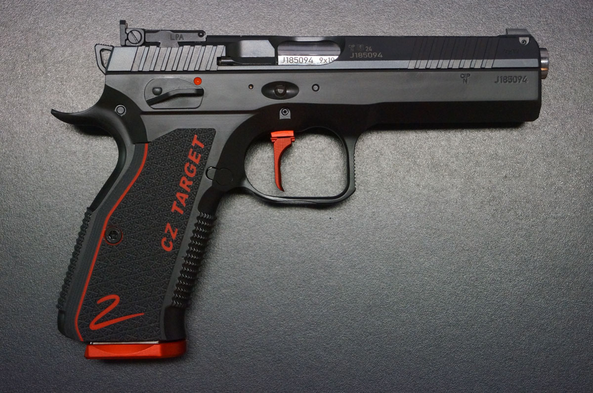 CZ Shadow 2 Target 5 Zoll in schwarz mit Rot