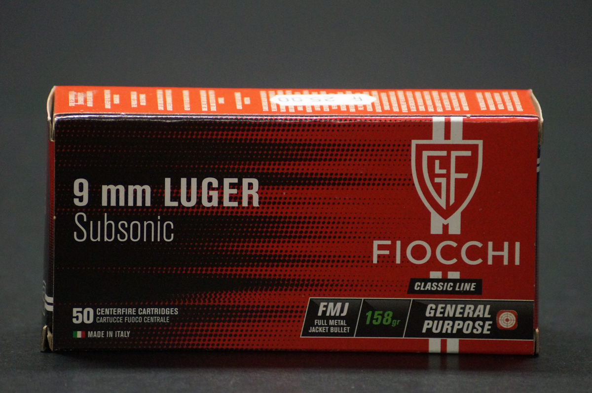 Fiocchi 9mm Subsonic