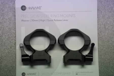 Hawke Montagering Precision Steel 30mm High mit Lever