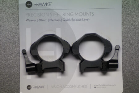 Hawke Montagering Precision Steel 30mm Medium mit Lever