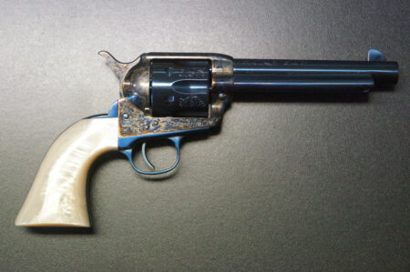 Uberti Cattleman Carcoal Blue Handgraviert