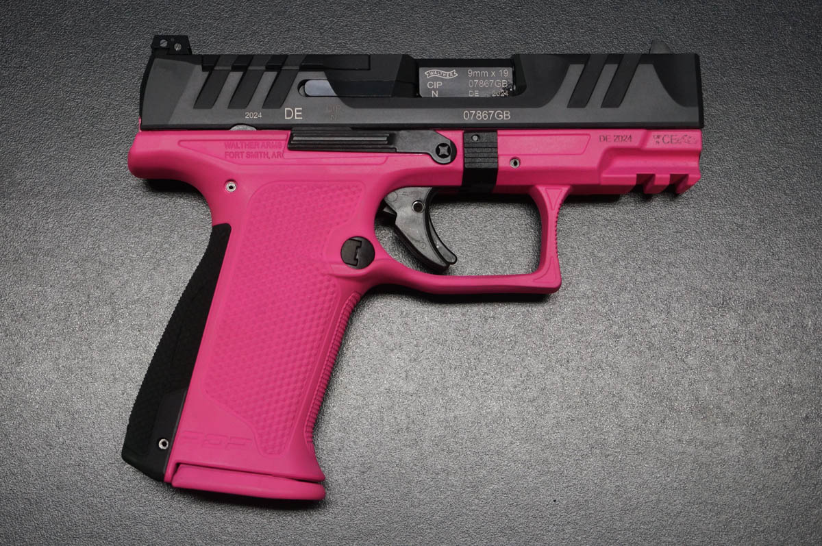 Walther PDP F-Series mit Pink mit schwarzem Schlitten