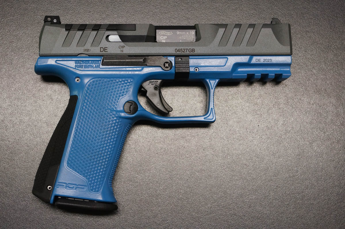 Walther PDP F-Series in Blau mit Stainless Schlitten